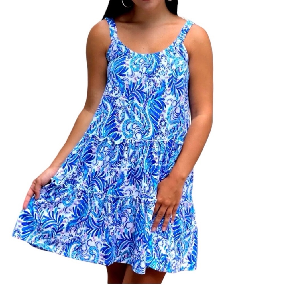 EUC Lilly Pulitzer Loro Cottton Tank Dress - Large